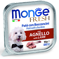 Monge Dog Fresh Влажный корм для собак всех пород, Ягненок