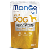 Monge Dog Grill Влажный корм для собак вcех пород, Курица и Индейка