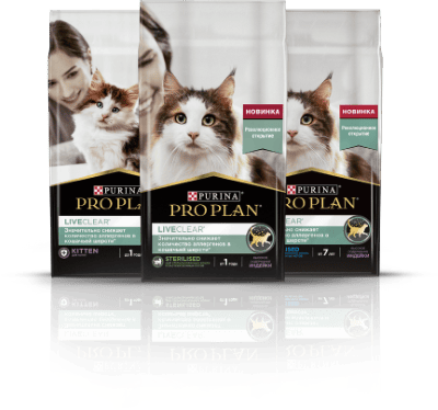 Новинка PRO PLAN LIVE CLEAR