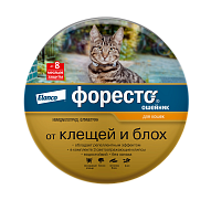Elanco Foresto ошейник от клещей и блох для кошек 38см