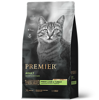 Premier Cat Adult Сухой корм для кошек, Ягненок и Индейка