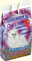 Pussy Cat Наполнитель минеральный комкующийся без запаха 2.5кг/4.5л