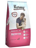 Karmy Sensitive Medium&Maxi Сухой корм для собак средних и крупных пород с чувствительным пищеварением, Лосось