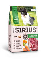 Sirius Сухой корм для собак, Говядина и Овощи