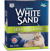 White Sand Less Tracking Наполнитель комкующийся для кошек "Не оставляющий следов" с крупными гранулами