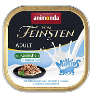 Animonda Vom Feinsten Adult + Milkies Влажный корм для кошек, Кролик в сливочном соусе