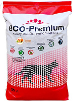 ECO Premium Наполнитель комкующийся древесный, Персик 55л/20.2 кг