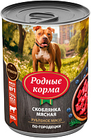Родные Корма Влажный корм для собак, Скоблянка мясная по-городецки