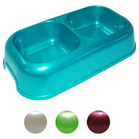 Homepet Миска для животных двойная 2*350мл