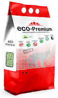 ECO Premium Наполнитель комкующийся древесный, Зеленый чай 5л/1.9 кг