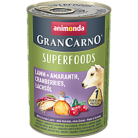 Animonda GranСarno Superfoods Влажный корм для собак, Ягненок, Амарант, Клюква и Лососевое масло