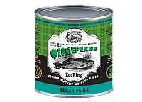 ZooRing Влажный корм для собак, сочные кусочки мяса в желе, Белая рыба