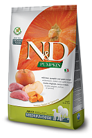 Farmina N&D Pumpkin Adult Medium&Maxi Boar, Pumpkin&Apple Сухой корм для собак средних и крупных пород, Кабан, Тыква и Яблоко