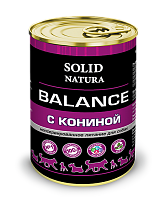 Solid Natura Balance Влажный корм для собак, Конина