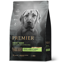 Premier Dog Adult Maxi Сухой корм для собак крупных пород, Ягненок и Индейка