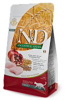 Farmina N&D Ancestral Grain Adult Chicken&Pomegranate Сухой низкозерновой корм для кошек, Курица и Гранат