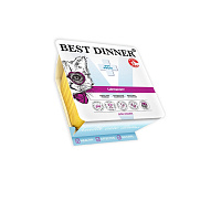 Best Dinner Vet Profi Urinary Влажный корм для кошек, для растворения струвитных камней и профилактики струвитного уролитиаза, паштет, Ягненок