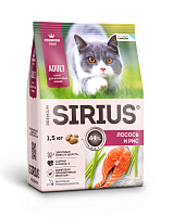 Sirius Сухой корм для кошек, Лосось и Рис