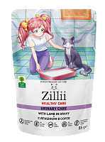 Zilli Healthy Care Urinary Влажный корм для кошек, PH контроль, Ягненок в соусе