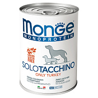 Monge Dog Monoprotein Solo Влажный корм для собак всех пород, Индейка