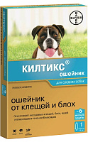 Килтикс ошейник от блох и клещей для средних собак ошейник 48 см