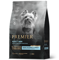 Premier Dog Adult Mini Сухой корм для собак мелких пород, Лосось и Индейка