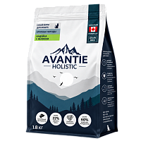 Avantie Holistic Сухой корм для кошек крупных пород, Индейка с яблоком