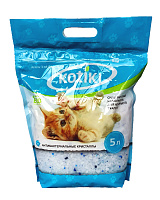 Kotiki Наполнитель для кошачьего туалета "Антибактериальные кристаллы", силикагелевый 5л