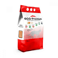 ECO Premium Наполнитель комкующийся древесный, Персик 5л/1.9 кг