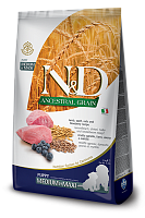 Farmina N&D Ancestral Grain Puppy Medium&Maxi Lamb&Blueberry Сухой корм для щенков средних и крупных пород, Ягненок и Черника