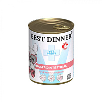 Best Dinner Exclusive Gastrointestinal Влажный корм для собак с чувствительным пищеварением, рубленое мясо, Ягненок и Сердце