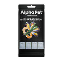 AlphaPet Superpremium Крем-лакомство для кошек, Креветка и Моллюски