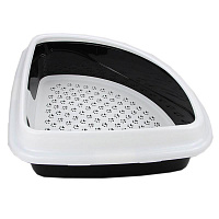 Туалет для кошек Dogman "Триплекс" угловой 40*40*15см