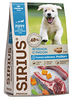 Sirius Сухой корм для щенков и молодых собак, Ягненок с Рисом