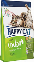 Happy Cat Supreme Adult Indoor Сухой корм для кошек с пониженой физической активностью, Пастбищный Ягненок