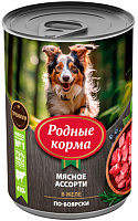 Родные Корма Влажный корм для собак, Мясное ассорти в желе по-боярски