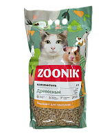 Зооник Наполнитель Впитывающий, Древесный 5л