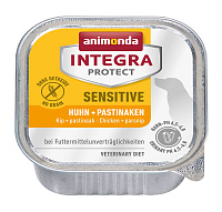 Animonda Integra Protect Sensitive Влажный корм для собак при пищевой аллергии ламистер диета, Курица и Пастернак