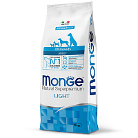 Monge Dog Speciality Light Сухой корм для собак всех пород при избыточном весе, Лосось и Рис