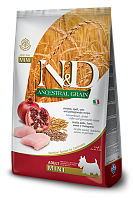 Farmina N&D Ancestral Grain Adult Mini Chicken&Pomegranate Сухой корм для собак мелких пород, Курица и Гранат