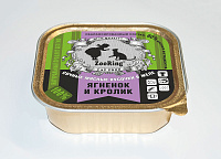 ZooRing Влажный корм для кошек, кусочки в желе, Ягненок и Кролик