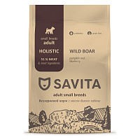 Savita Grain Free Сухой корм для собак мелких пород, мясо Дикого Кабана