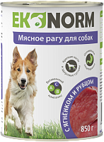 Четвероногий гурман Ekonorm Мясное рагу для собак, Ягнёнок и Рубец
