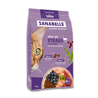 Sanabelle Adult Ostrich Сухой корм для взрослых кошек, мясо Страуса