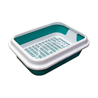 Zooexpress Туалет для кошек "МегаКис" с решеткой 46*34.5*14см