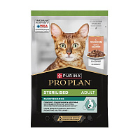 Влажный корм для взрослых стерилизованных кошек Purina Pro Plan Sterilised, Лосось в соусе