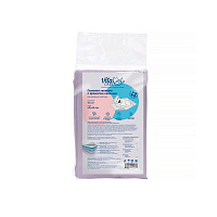 VitaVet Care Пеленки гелевые с фиксирующими полосками для кошек и собак, аромат Лаванды 60*40см 12шт