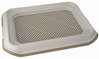 №1 Туалет для собак с решеткой, бежевый 33*45см
