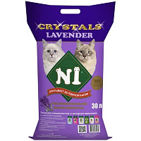 №1 Crystals Лаванда Силикагелевый наполнитель для кошек 30л\12кг