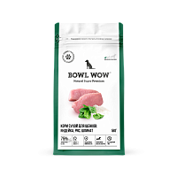 Bowl Wow Сухой корм для щенков мелких пород, Индейка, Рис и Шпинат